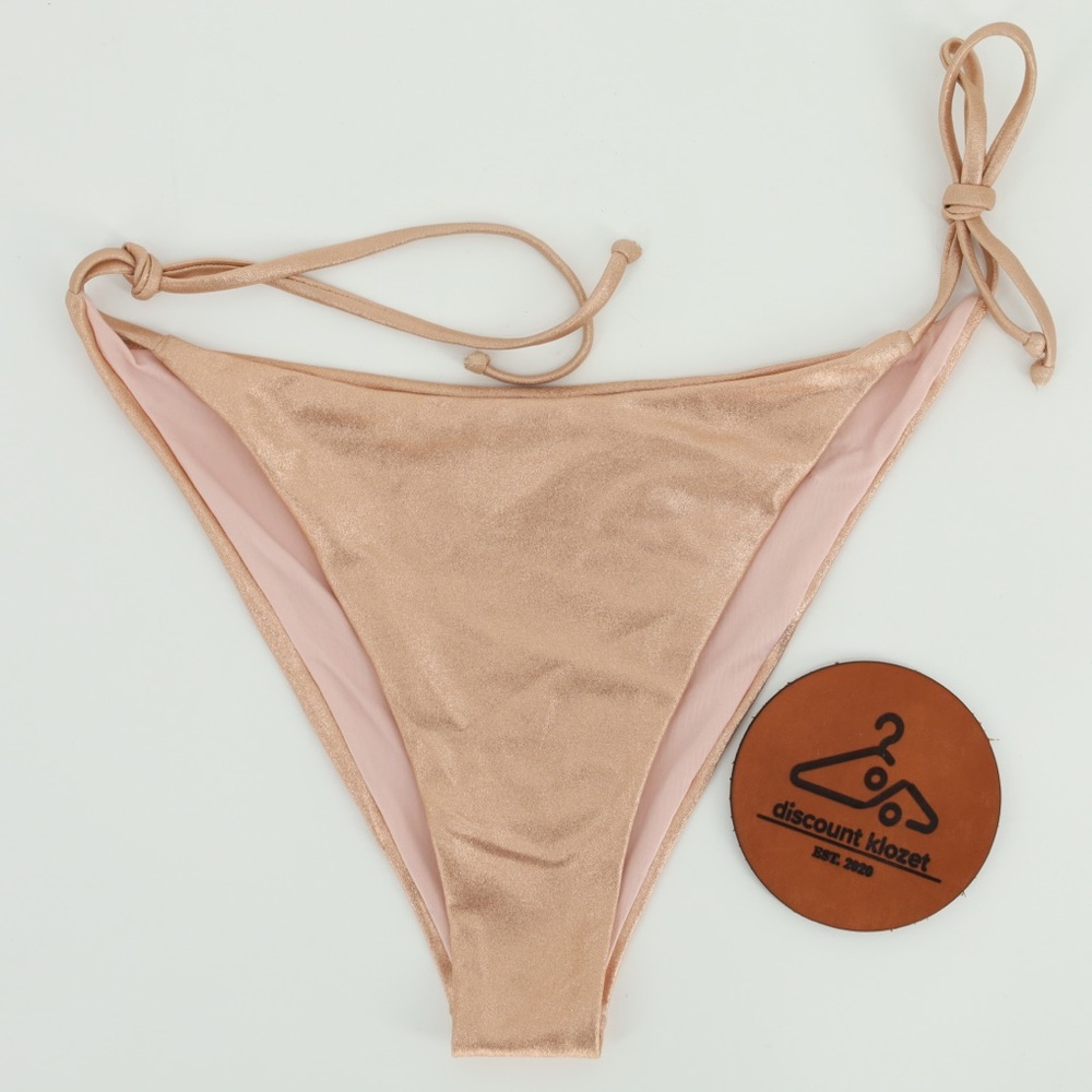 les girls les boys Rose Gold‎ Metallic Bikini Bottom